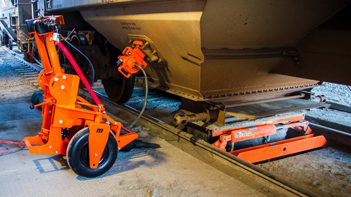 Descarga de vagones para materiales a granel